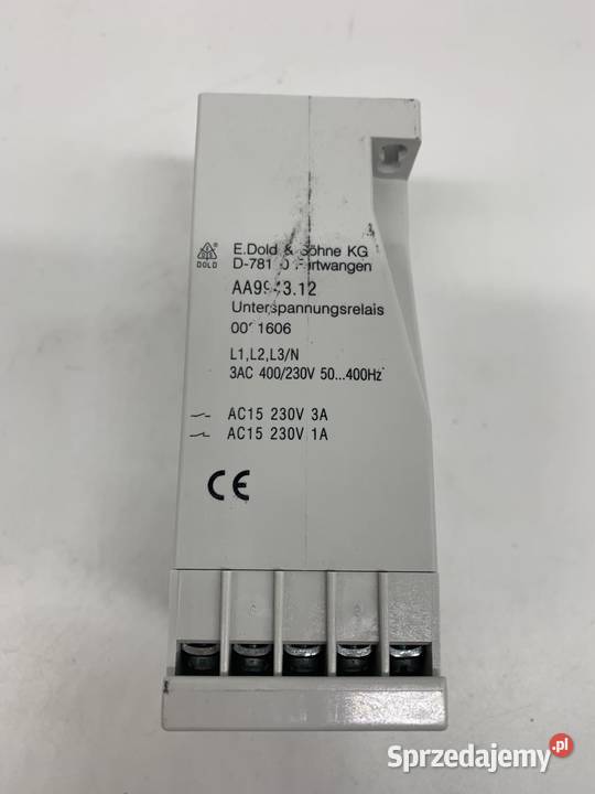 Varimeter AA9943 Undervoltage Relay Warszawa sprzedam