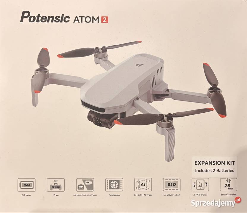 Dron Potensic ATOM 2 stan idealny 2 baterie Gliwice