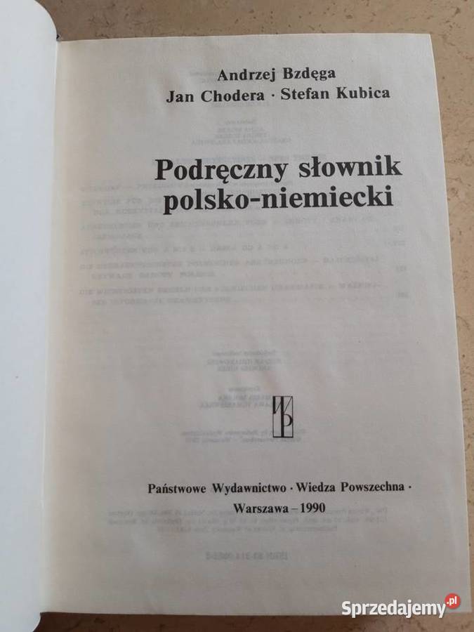 Podręczny słownik polsko niemiecki Wiedza Bielsko-Biała