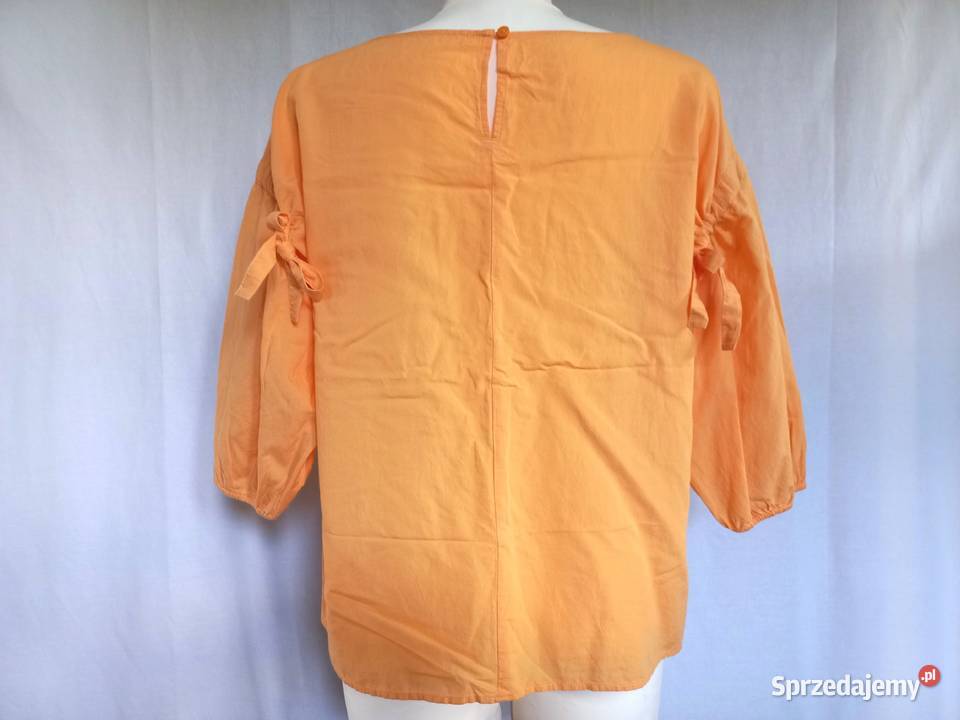 Bluzka żółta Letnia r 40 Bawełna ozdobne rękawy Białystok