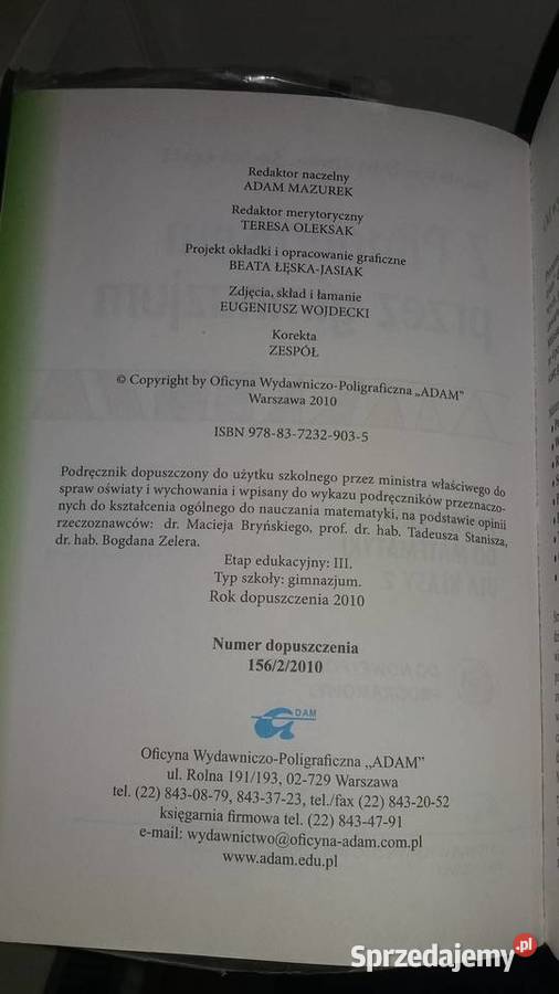 z Pitagorasem gimnazjum 2 podręcznik matematyka Antyki, Sztuka, Kolekcje Warszawa