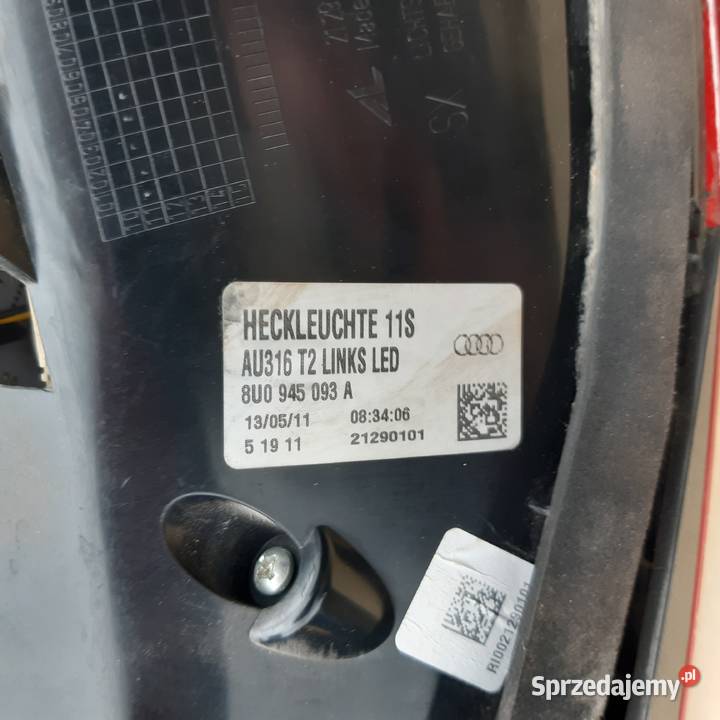 Audi Q3 lampa tył 8U0 945 094 Bystrzyca Kłodzka sprzedam