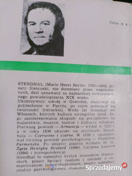 Stendhal książki antykwariat internetowy Proza i poezja Warszawa sprzedam