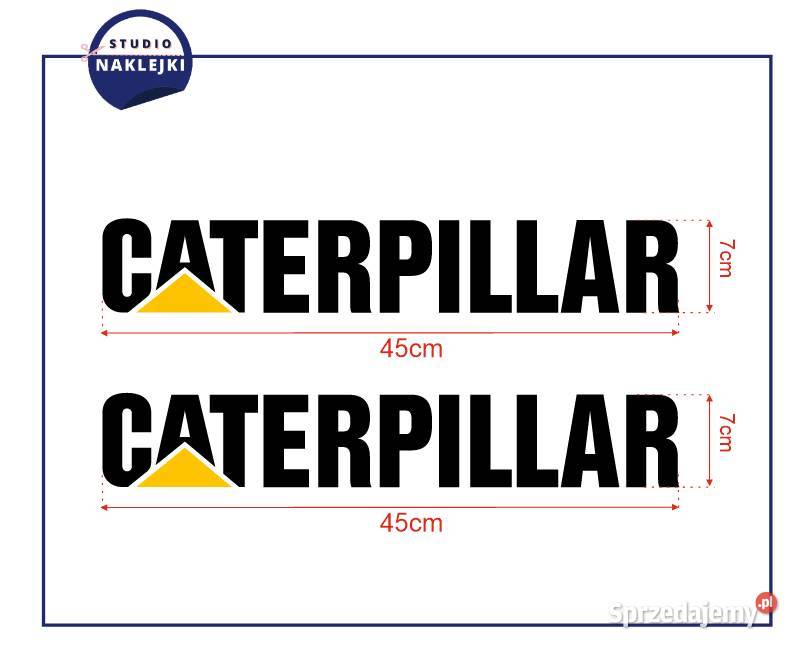 Caterpillar CAT Naklejki Naklejka 45x7 2 Koparka Pozostałe świętokrzyskie Łagów