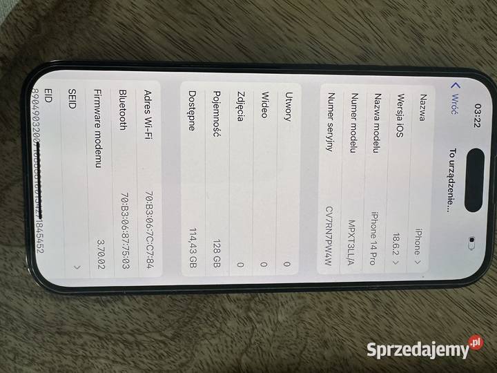 iPhone 14 pro 128GB eSIM bateria 88 Szamotuły sprzedam