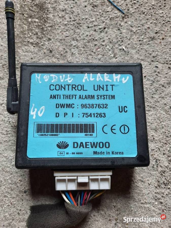 moduł alarmu daewoo rezzo tacuma Mieleszyn