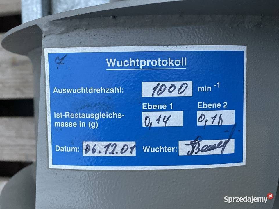 Wentylator Promieniowy Wyciąg Odciąg Do Filtra wielkopolskie Nowy Tomyśl