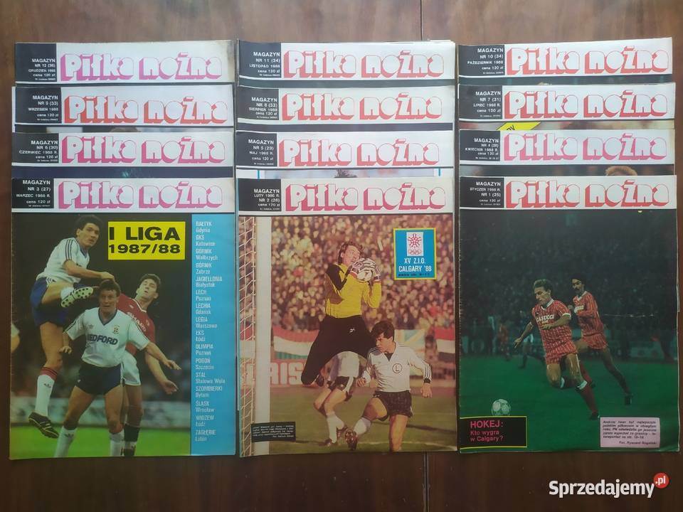 Piłka Nożna Magazyn rocznik 1988 kompletny Łódź