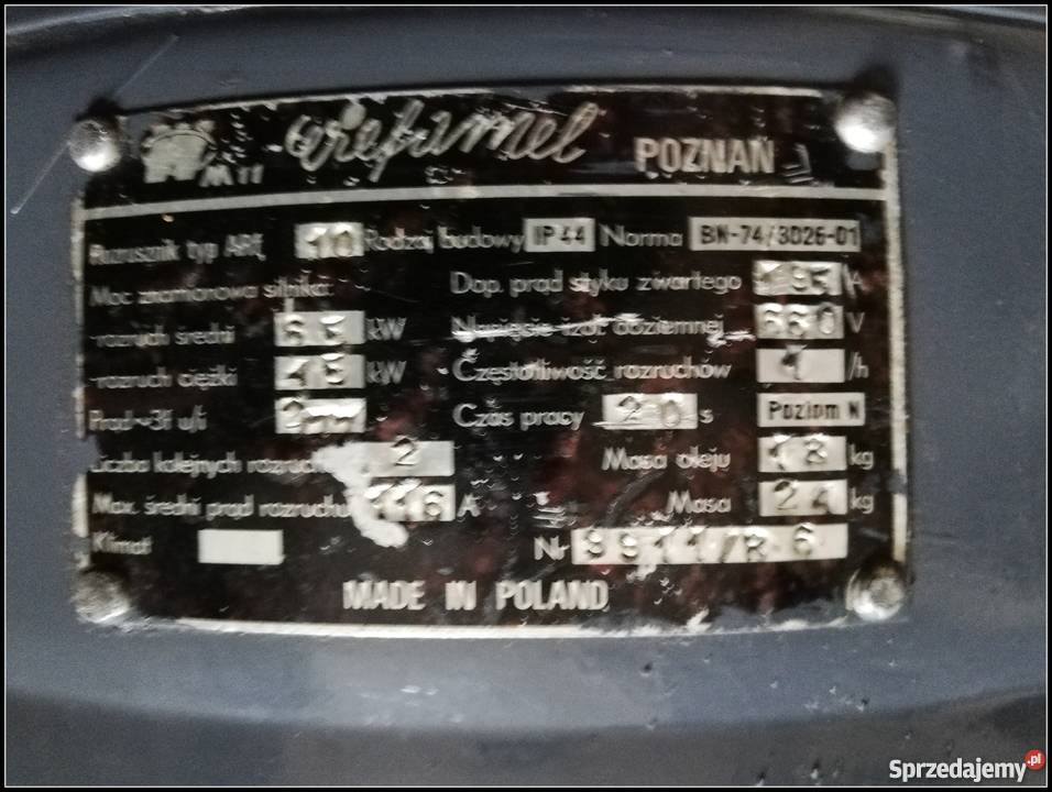 Rozrusznik oporowy ARF rozruch silników Dąbrowa Górnicza sprzedam