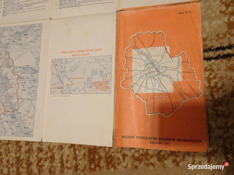 planmapa Warszawy z 1981 r Warszawa