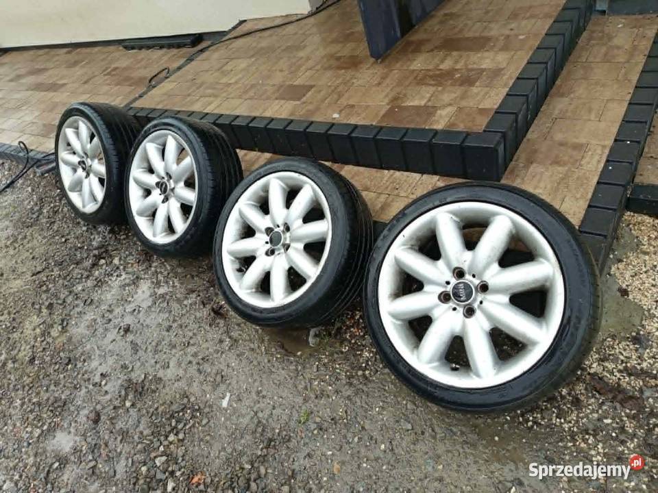 16 Alufelgi z oponami Mini Cooper Średnica 16" Opony i felgi Tarnobrzeg sprzedam
