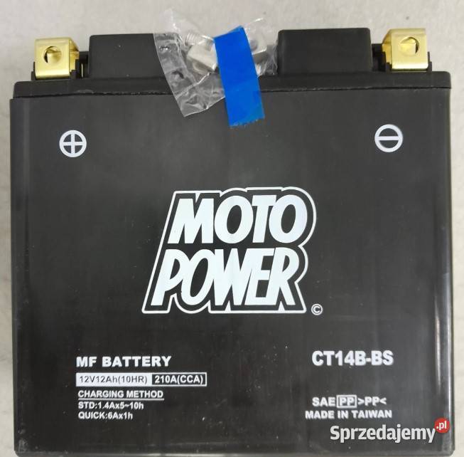 Akumulator motocyklowy MotoPower CT14BBS YT14BBS Akumulatory motocyklowe Wałbrzych