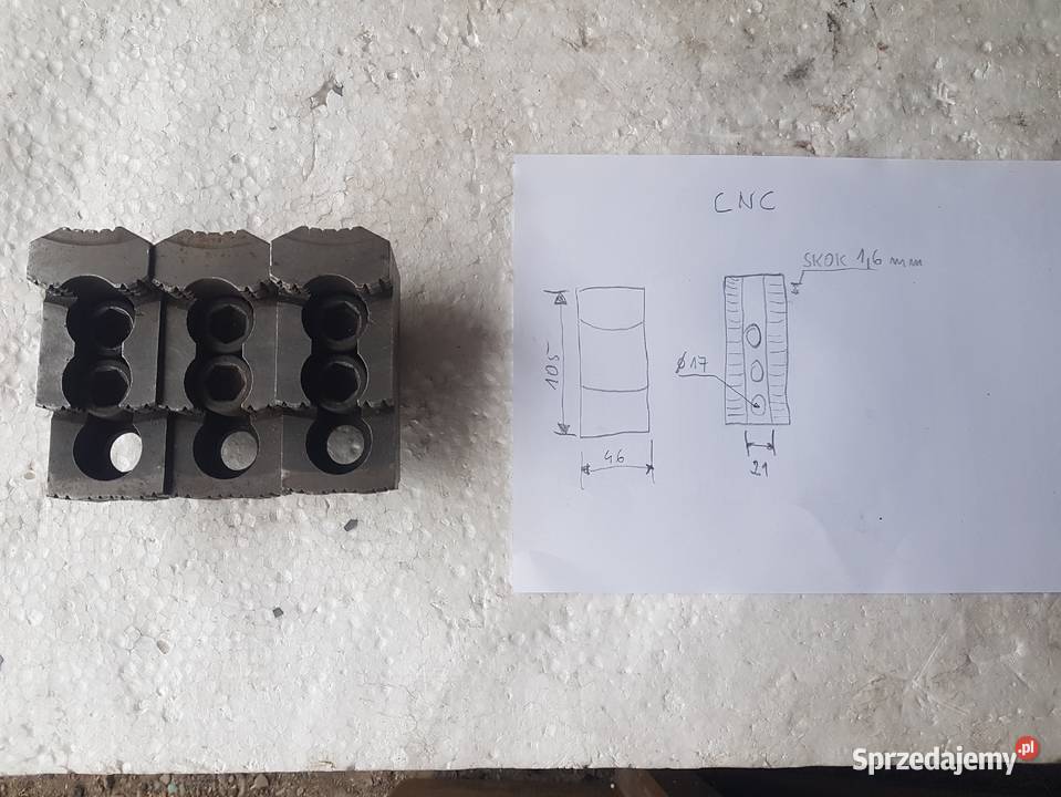 Szczęki tokarskie do uchwytu hydraulicznego Limanowa