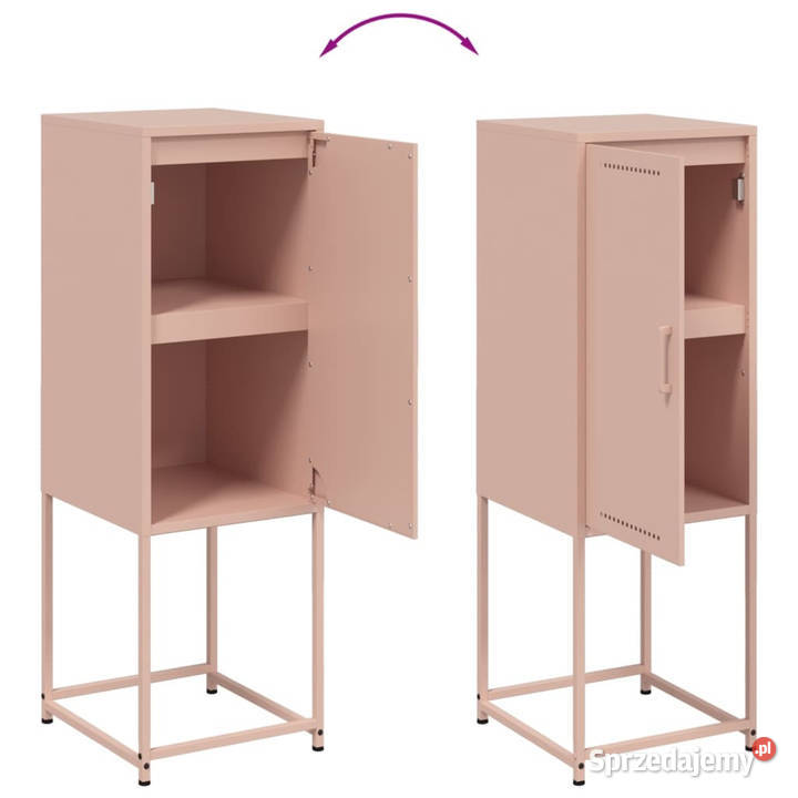 Szafka różowa 36x39x107 stal WM846531 Warszawa sprzedam