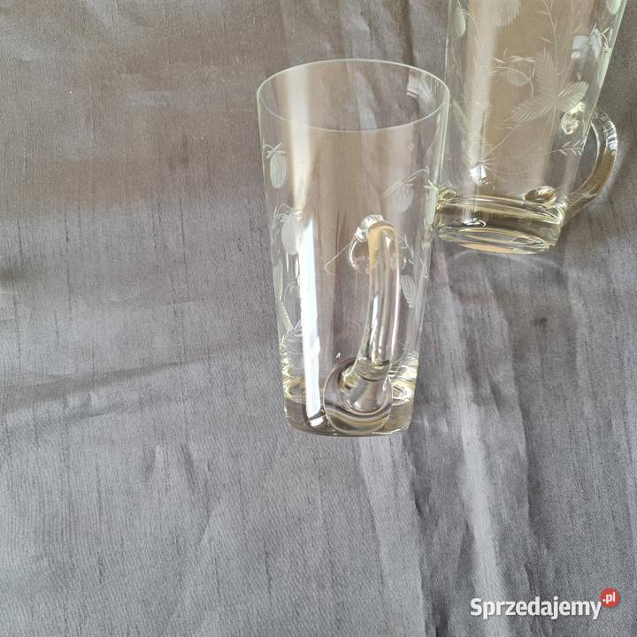 Szklanki z uchem Okres PRLu Warszawa