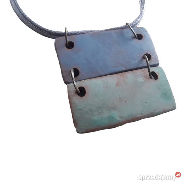Naszyjnik ceramiczny ręcznie wykonany mazowieckie Otwock