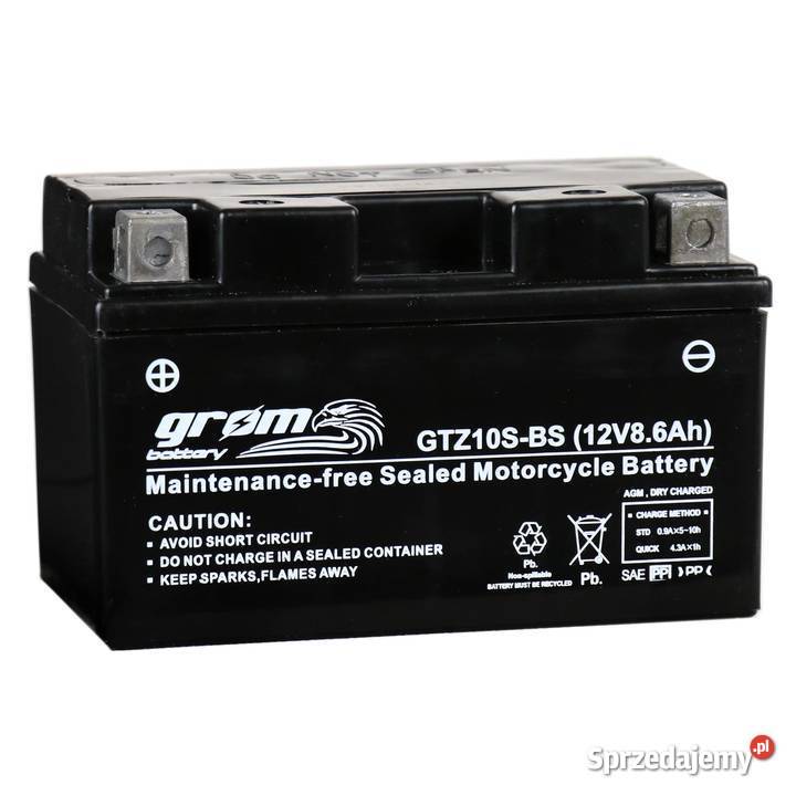 Akumulator motocyklowy GROM GTZ10SBS 12V 86Ah Szczecin
