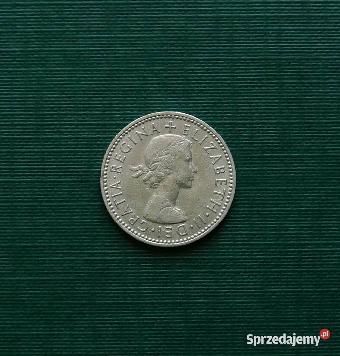 WIELKA BRYTANIA 1 szyling 1958r Herb Anglii Gliwice