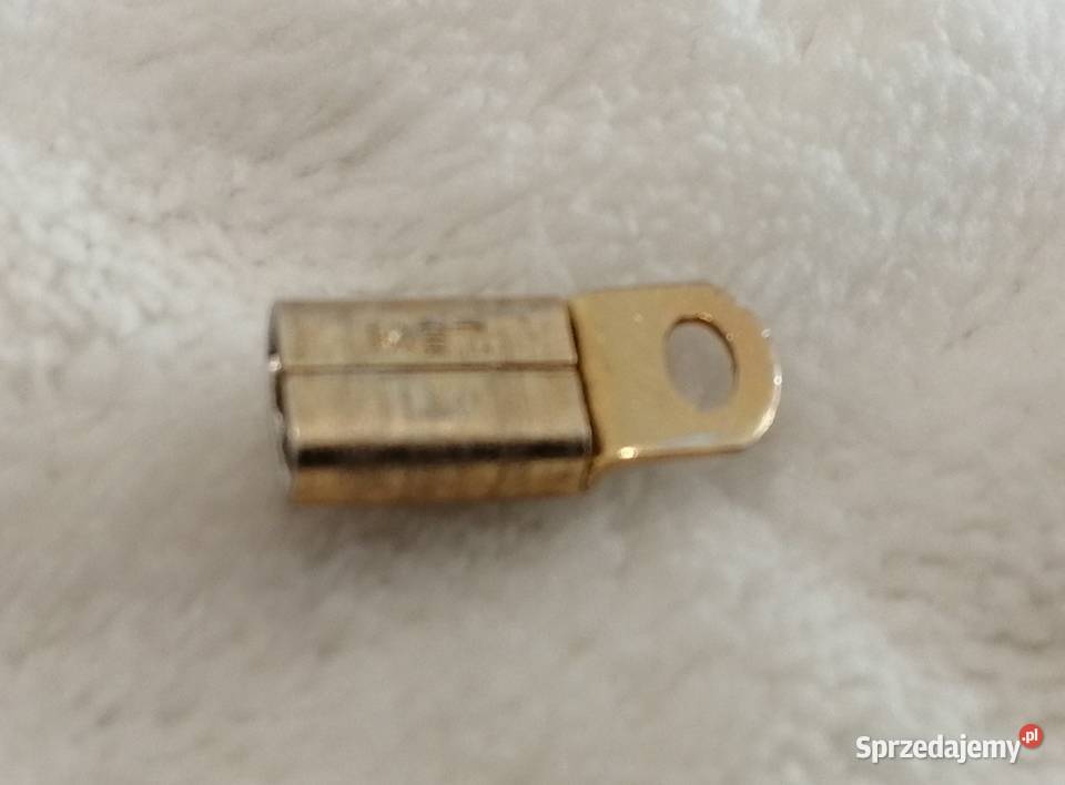 Zapięcie wsuwane do łańcuszka 3x6x145mm złoty Czeladź