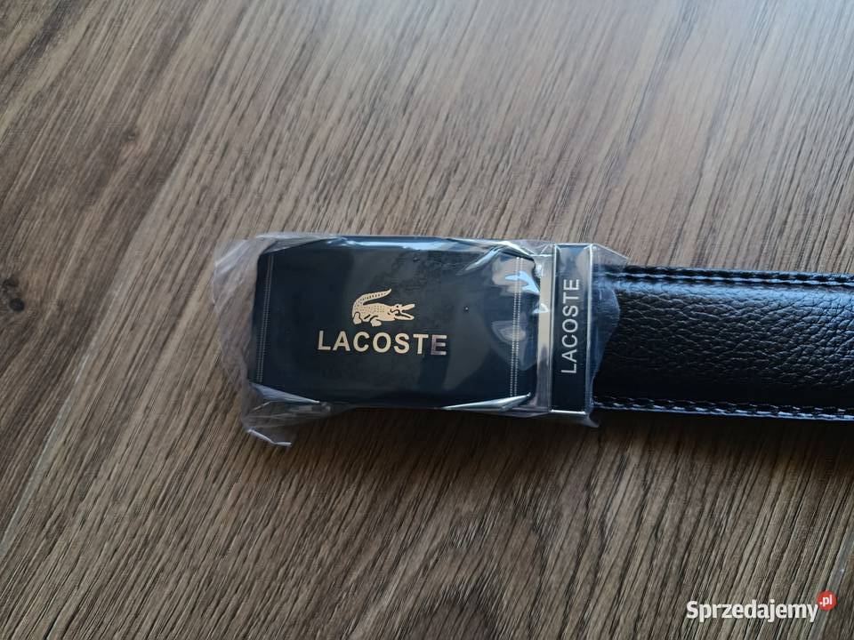 Pasek skórzany męski Lacoste do garnituru i na Białystok