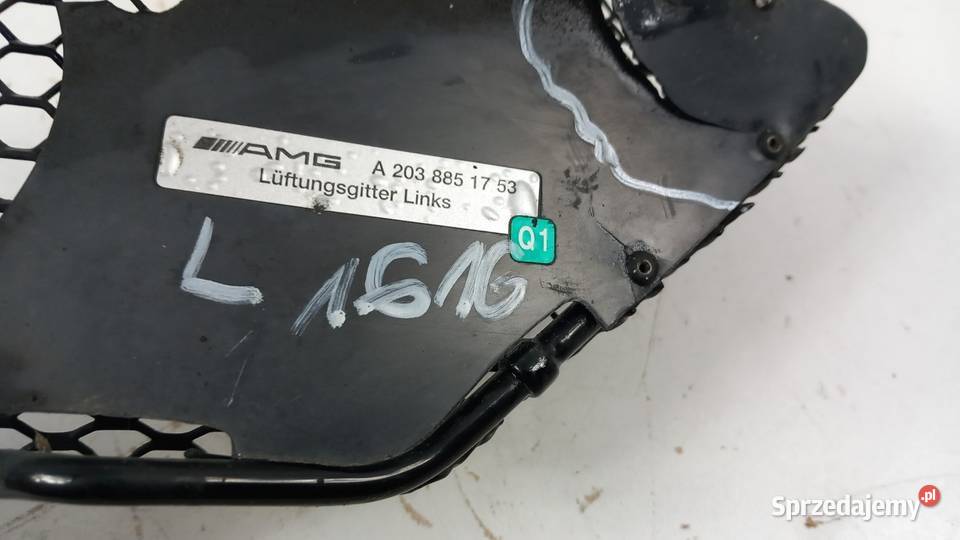 MERCEDES W203 SEDAN KRATKA LEWA ZDERZAK PRZÓD Zbierkowo