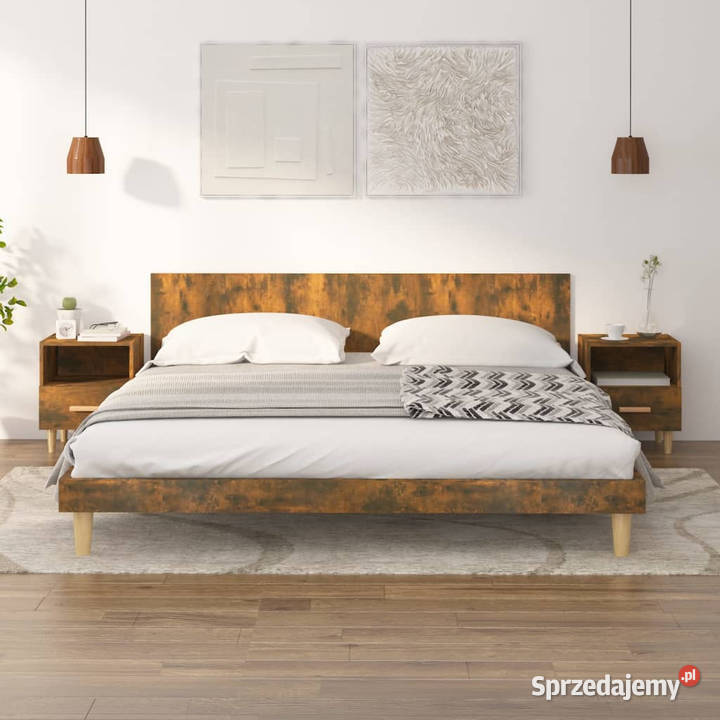 Szafki nocne 2 przydymiony dąb 40x35x47 WM817298 Warszawa