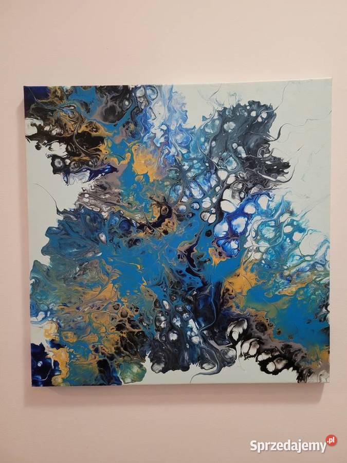 Obraz akryl 40x40 ręcznie malowany wielkopolskie Kępno