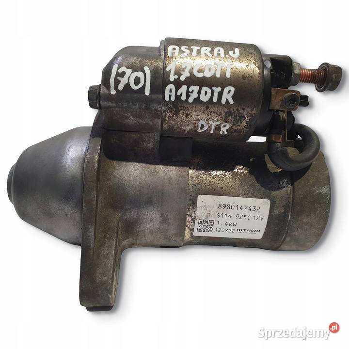 ROZRUSZNIK Opel Astra J 17 CDTI 8980147432 osobowe lubelskie Chełm sprzedam