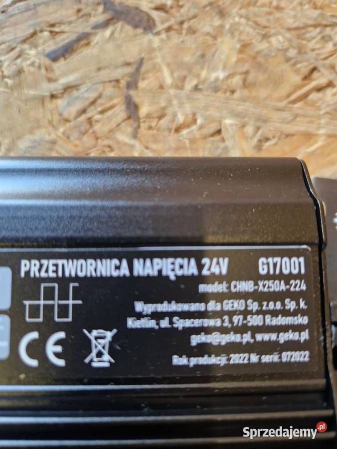 Przetwornica Napięcia 24V na 230V 250W500W GEKO wielkopolskie Głogowa