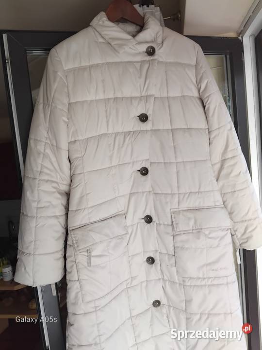 Długa kurtka kremowa Piaseczno
