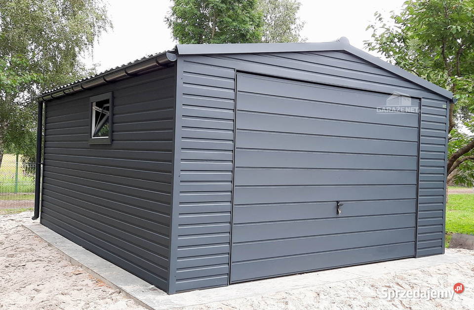 GARAŻ BLASZANY 5m x 6m DWUSPAD BRAMA UCHYLNA Łapanów sprzedam