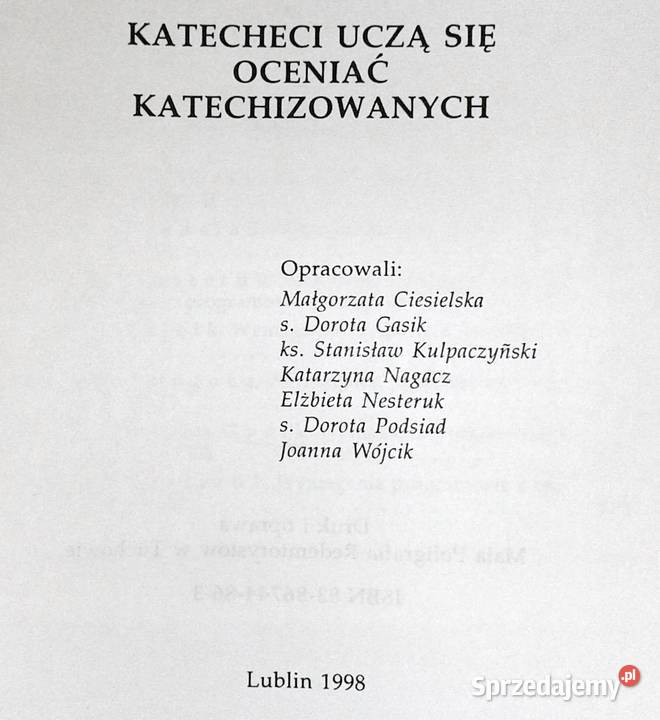 Katecheci uczą się oceniać katechizowanych M Pozostałe Chełm