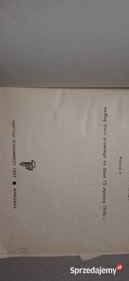 Prawna Ochrona Pracy II wydanie z 1976 roku b Łęczyca