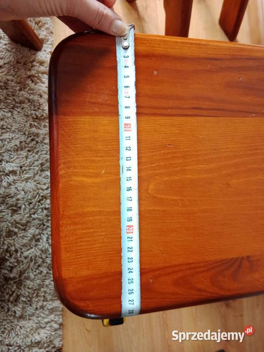 Stołki Taborety drewniane zestaw 3 sztuki Stołki i taborety Tarnobrzeg