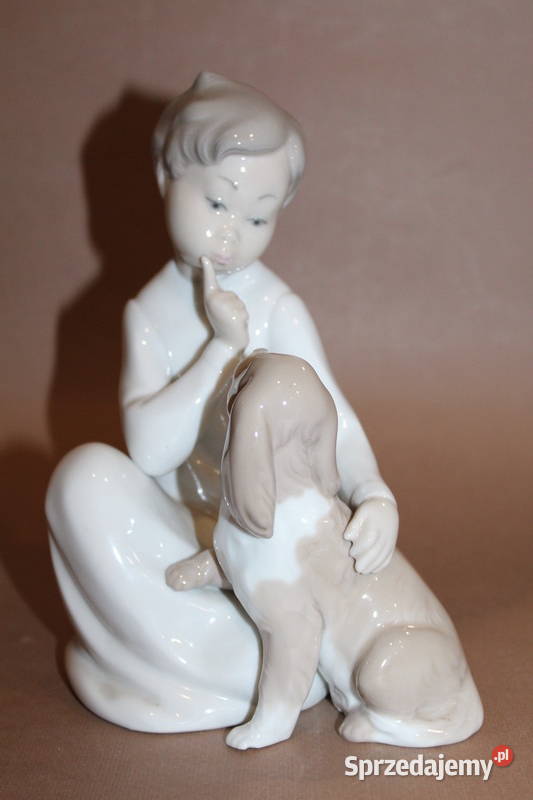 Figurka chłopiec z psem Lladro 431 FiaF Szczecin