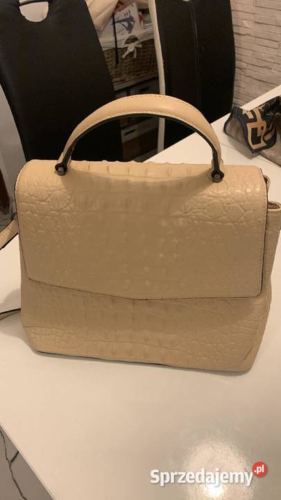 Torebka kremowa do ręki i na ramię Torby i torebki Boguchwała