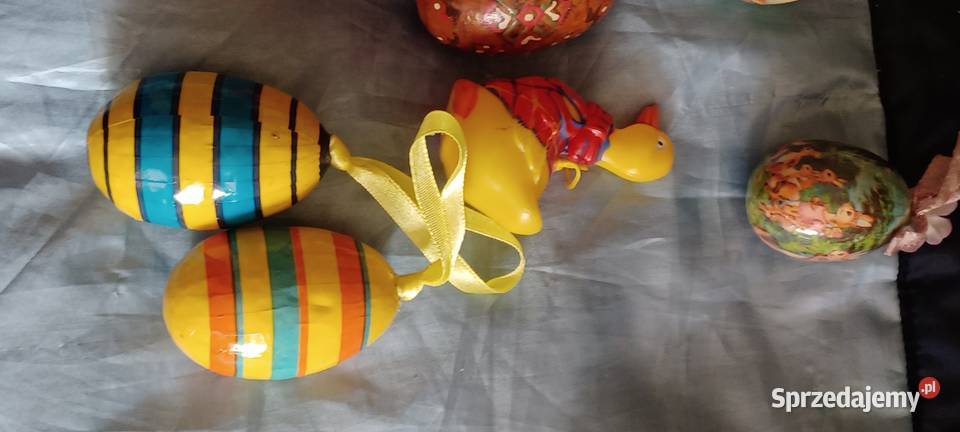 JAJA WIELKANOCNE OZDOBY PRL TEKTUROWE BAJKOWE Poznań sprzedam