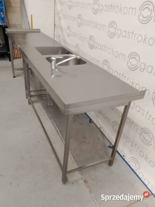 STÓŁ BAROWY Z KOMORĄ NA LÓD I ZLEWEM 185X65X85