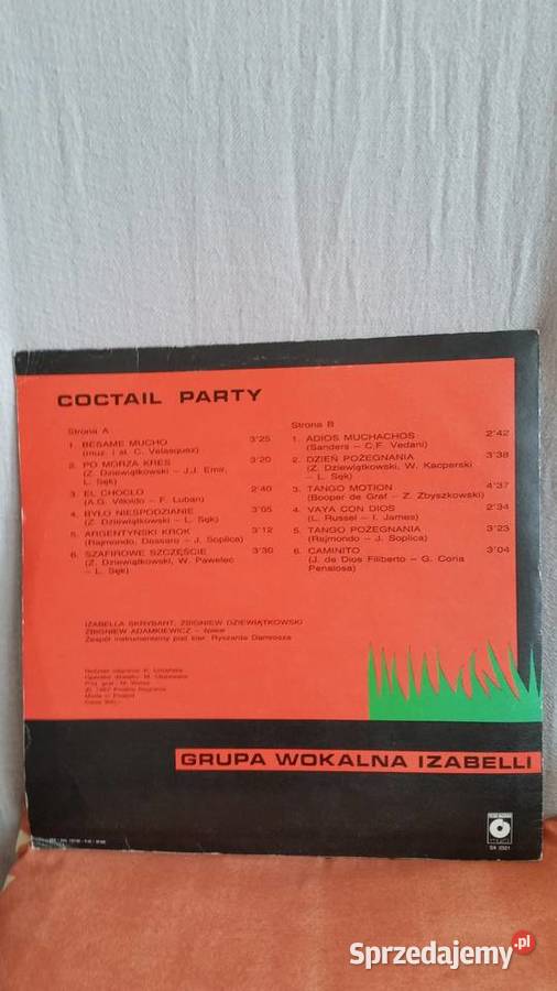 Grupa Wokalna Izabelli Coctail Party 1987 Puławy