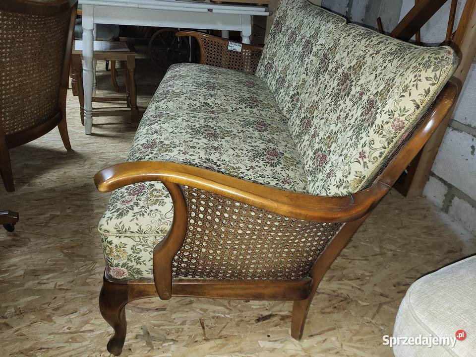 Sofa stylowa 3 osobowa vintage antyk chippendale 165cm Sypniewo