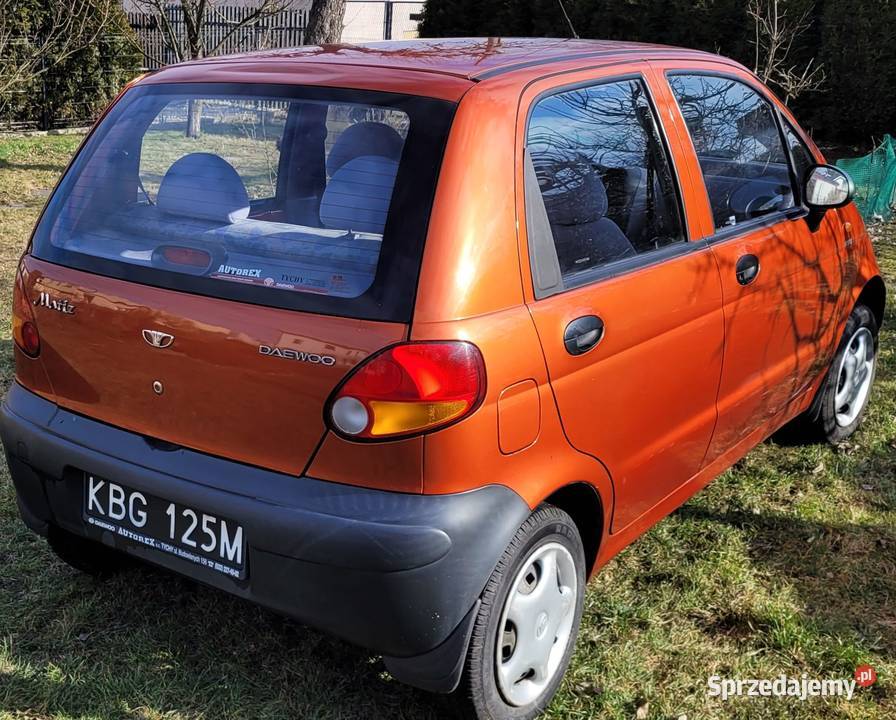Daewoo Matiz bezwypadkowy 1 właściciel stan 52KM Matiz Mikołów sprzedam