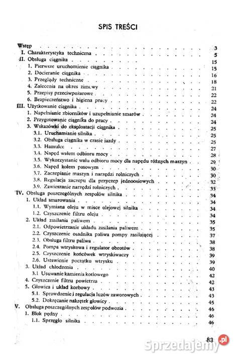 instrukcja obsługi Ursus c385 Stalowa Wola