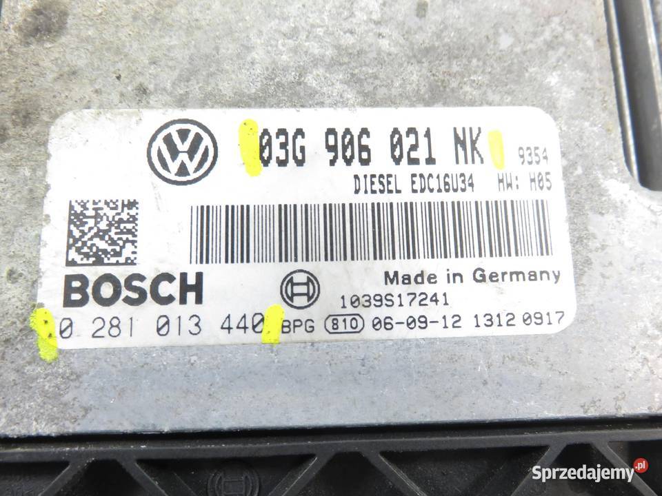 STEROWNIK VW PASSAT B6 20 TDI PD 8V 0281013440 małopolskie