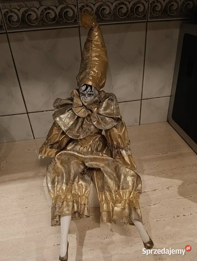 Lalka porcelanowa arlekin śląskie Sosnowiec