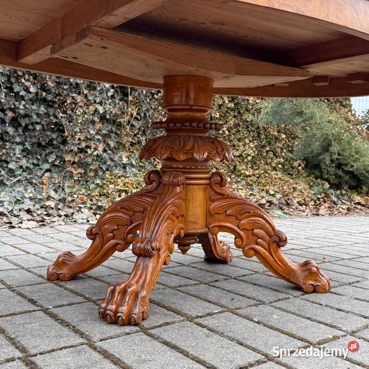 ARTexpert Stół stolik kawowy owalny Ludwik duży Dobrzany