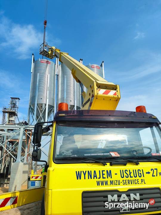 Usługi podnośnikiem koszowym zwyżka podnośnik Boronów