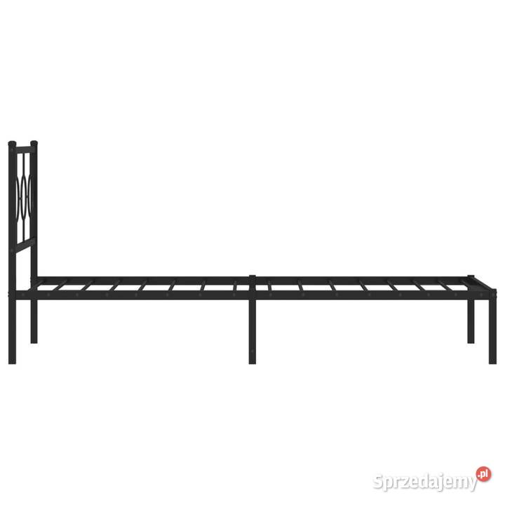 Łóżko Metalowe Czarne Rama Łóżka Ze Stelażem 95cm Warszawa