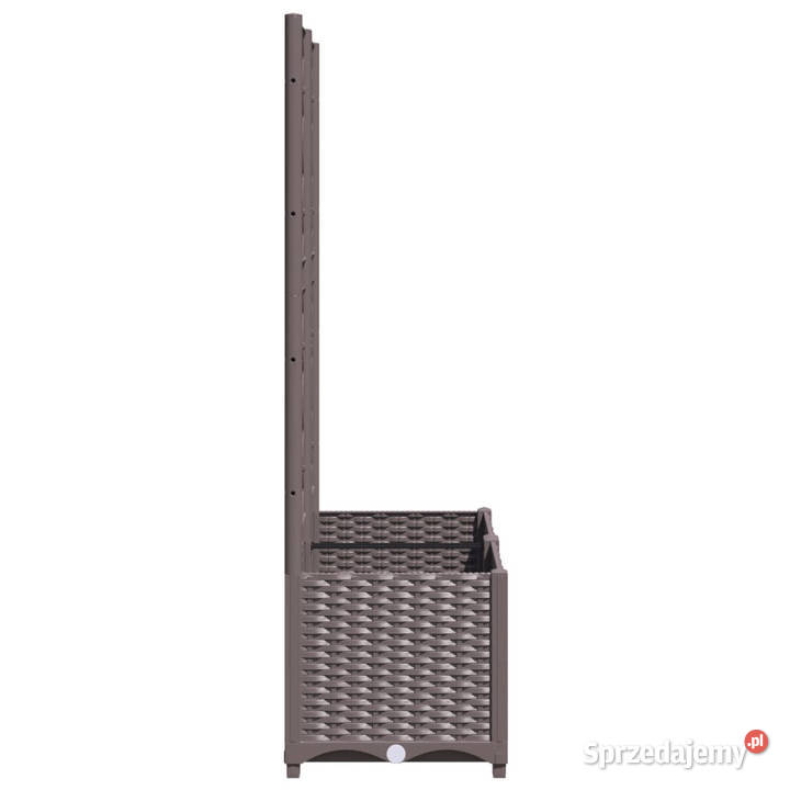 Donica ogrodowa z kratką brązowa 80x40x136 PP mazowieckie Warszawa