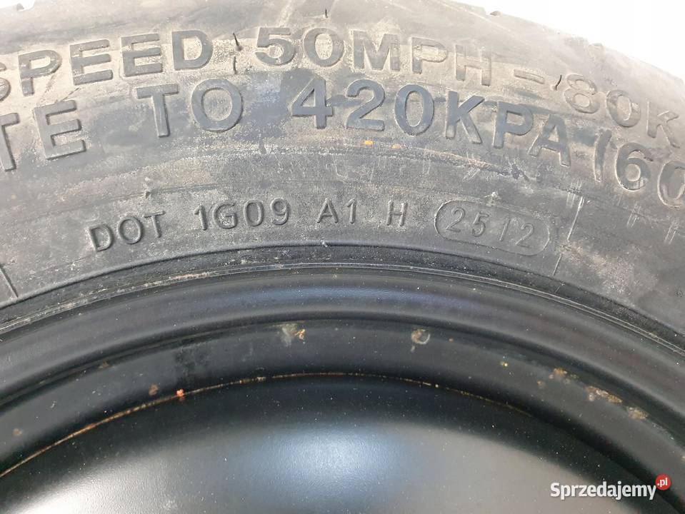 KOŁO DOJAZDOWE 12590 R16 AM51BA 5x108 dojazdówka Chełm