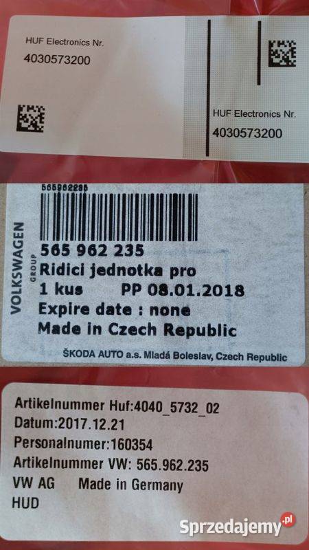 SKODA KODIAQ CZUJNIK STEROWNIK KLAPY BAGAŻNIKA Pleszew